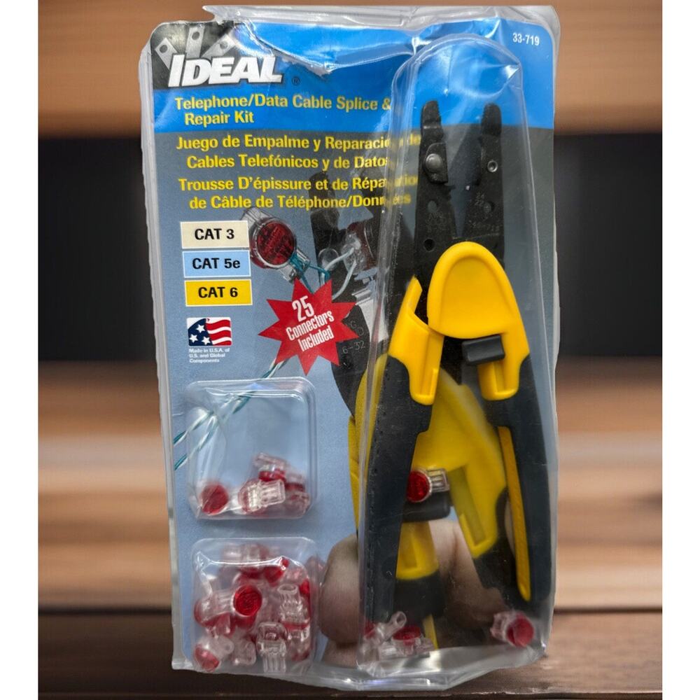 Ideal Telephone/Data Cable Splice Repair Kit #33-719 Electronics 25 Connectors